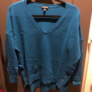 Teal blue sweater